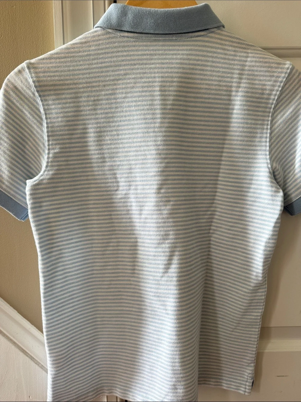 Vineyard Vines Boy’s Light Blue and White Striped Polo